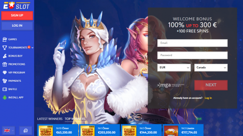 EUslot Casino Screenshot