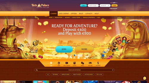 BetsPalace Casino Screenshot