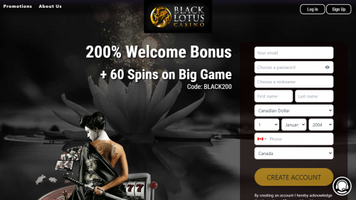 Black Lotus Casino Screenshot