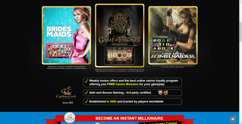 CaptainCooks Casino Screenshot