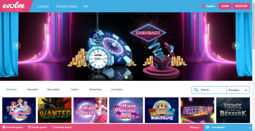 EvolveCasino Screenshot