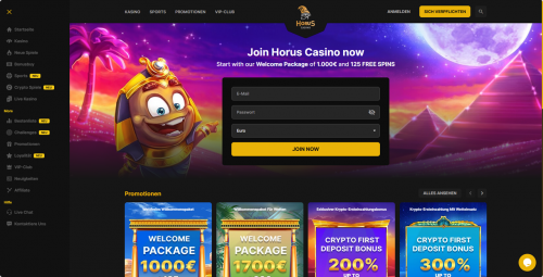 Horus Casino Screenshot