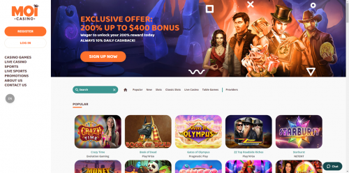Moi Casino Screenshot