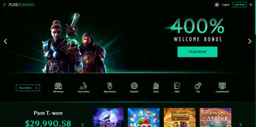 Pure Casino Screenshot