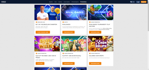 Rivalo Casino Screenshot