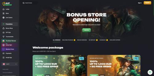 Slot Hunter Casino Screenshot