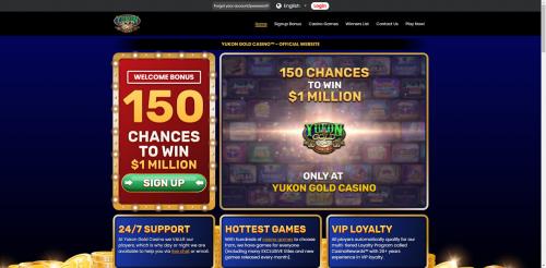 Yukon Gold Casino Screenshot