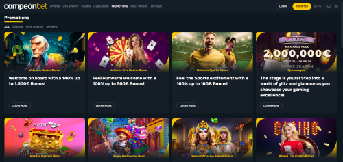 CampeonBet Casino Screenshot