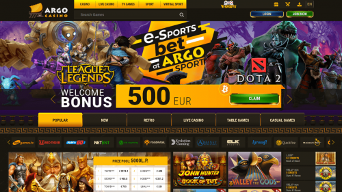 ArgoCasino.com Screenshot