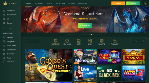 Casinia Screenshot