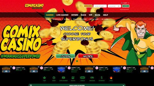Comix Casino Screenshot