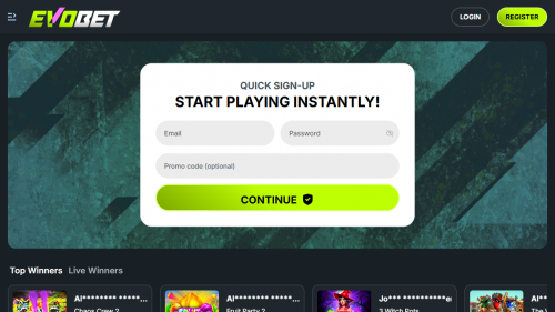 Evobet Casino Screenshot