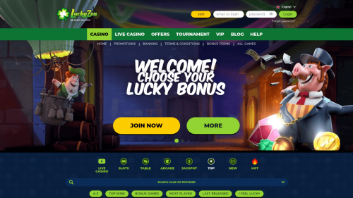 LuckyZon Casino Screenshot