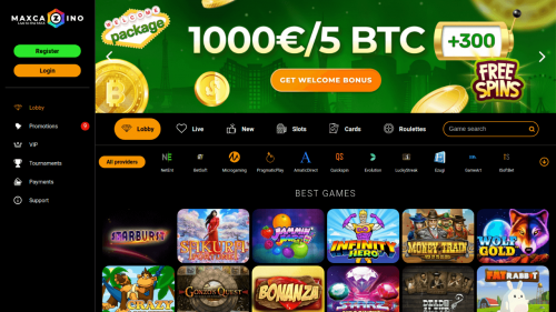 MaxCazino Screenshot